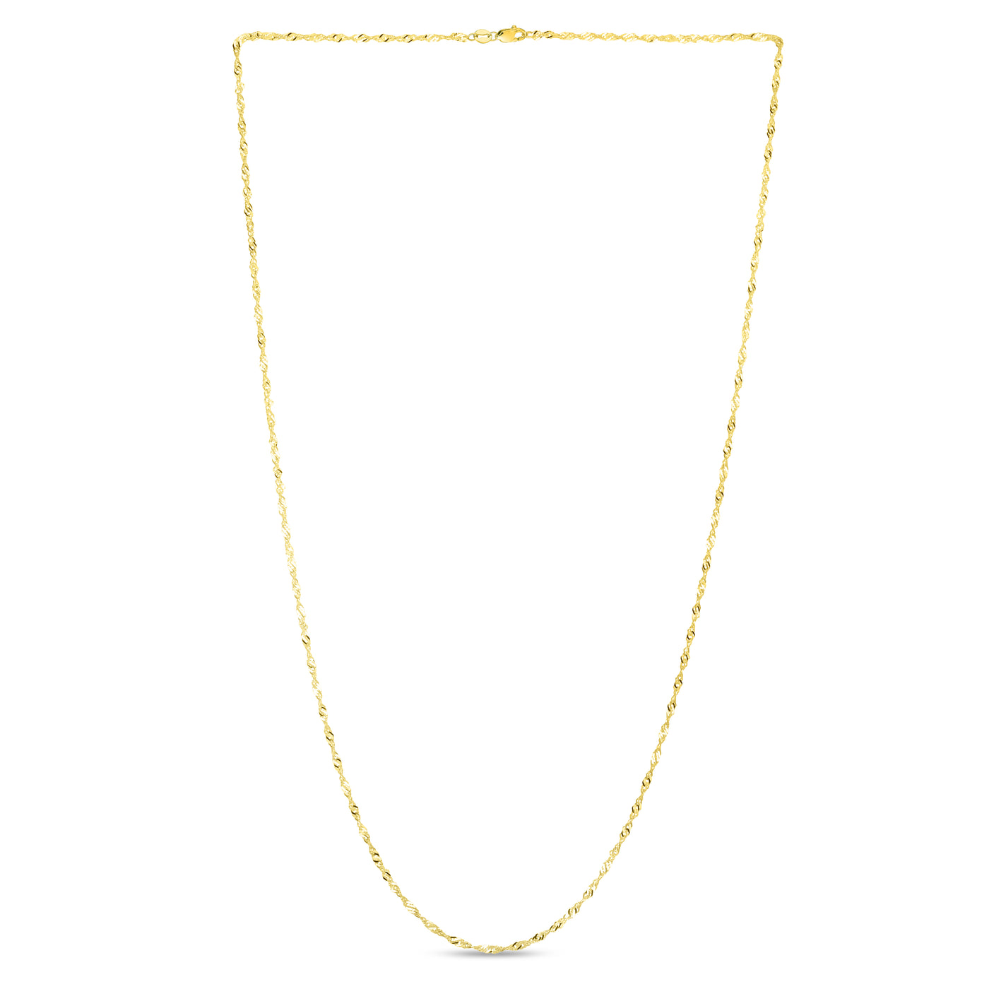 10K Gold 1.5mm Singapore Chain