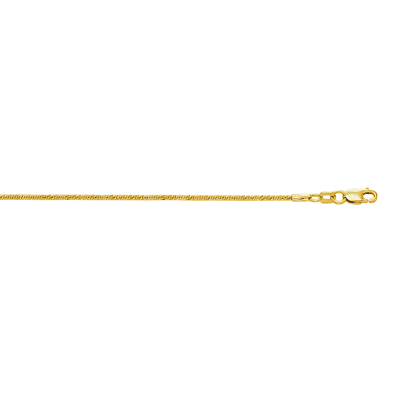 10K Gold 1.5mm Sparkle Chain