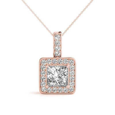 Halo Diamond Pendant