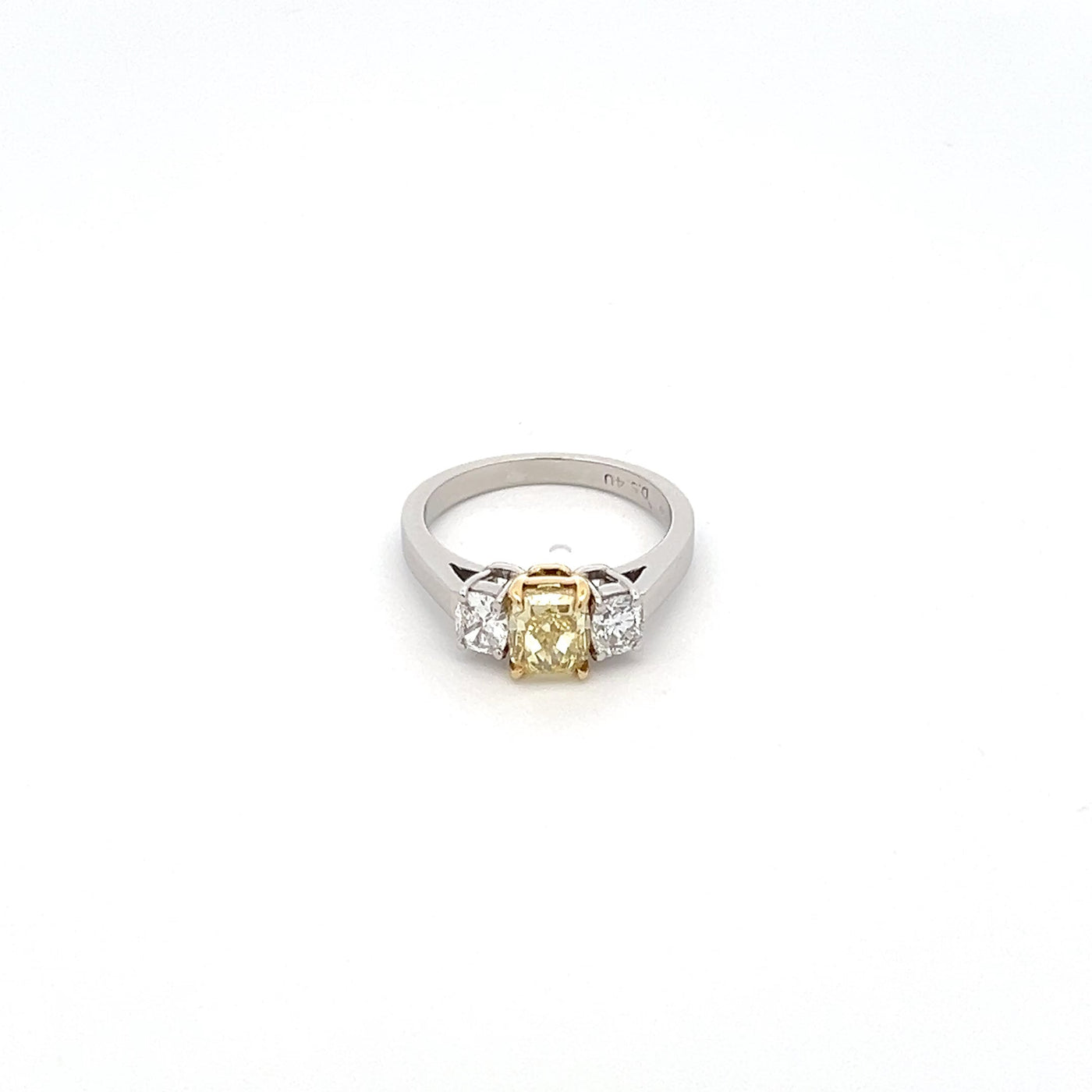 Three-Stone Yellow Gold Ring