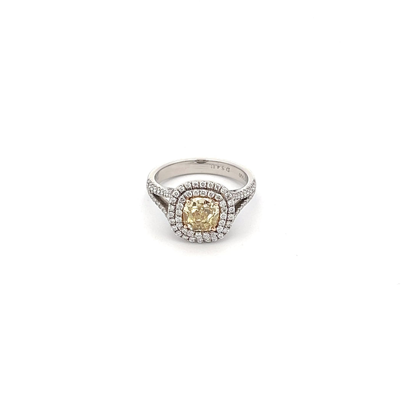 Elegant Yellow Diamond Ring