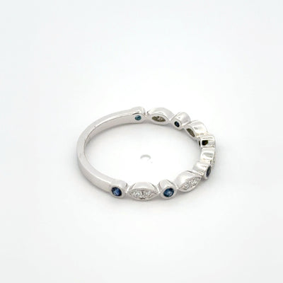 Sapphire and Diamond Band