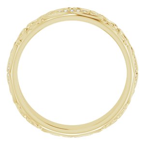 14K Yellow 1/4 CTW Natural Diamond Band