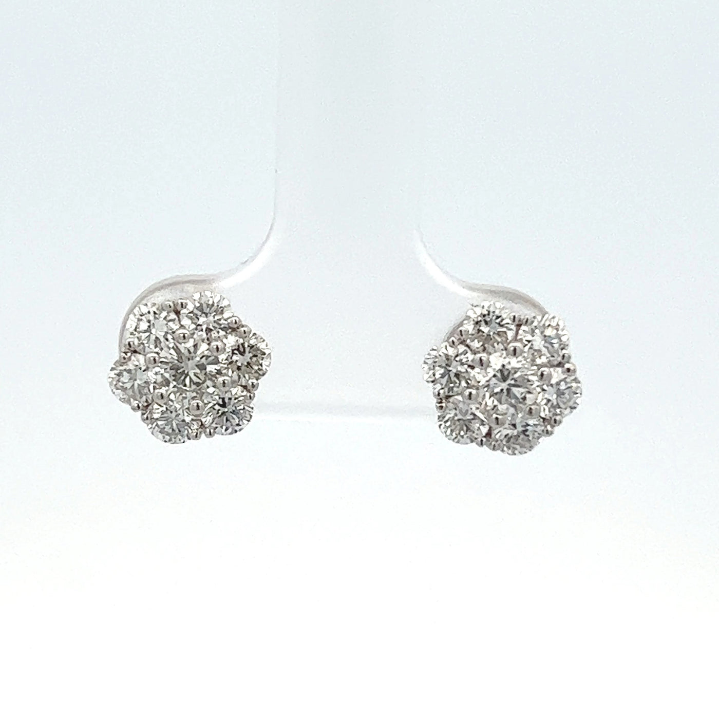 Diamond Cluster Earrings