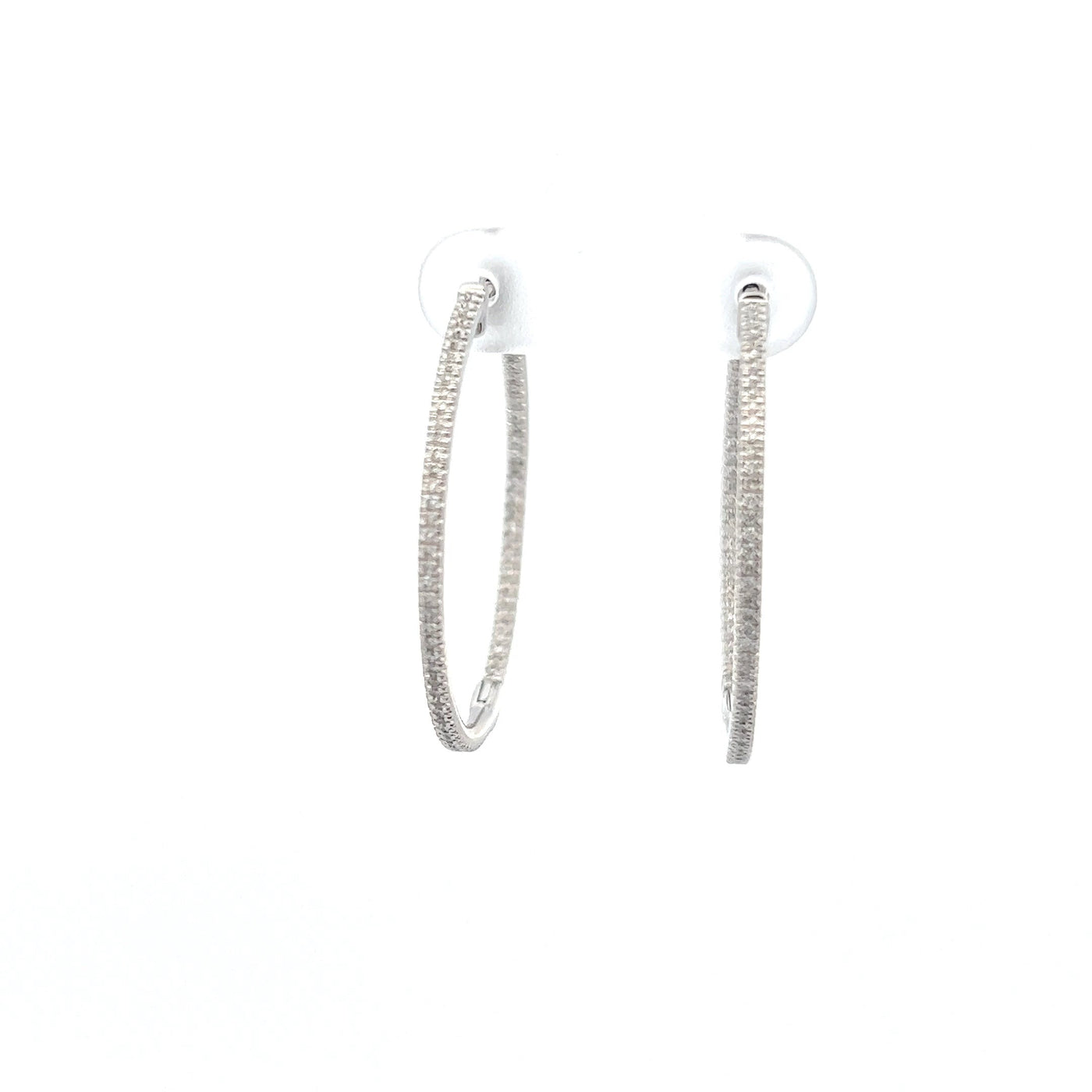 Diamond Hoop Earrings