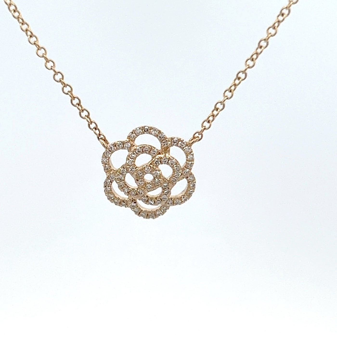 Diamond Flower Necklace