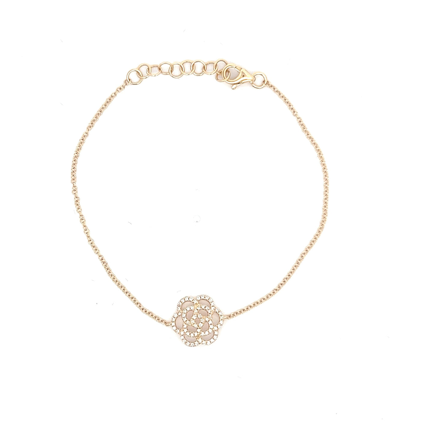 Diamond Flower Bracelet