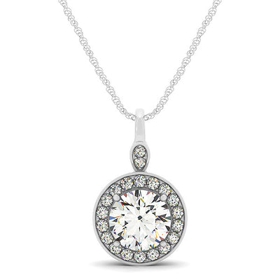 Halo Diamond Pendant