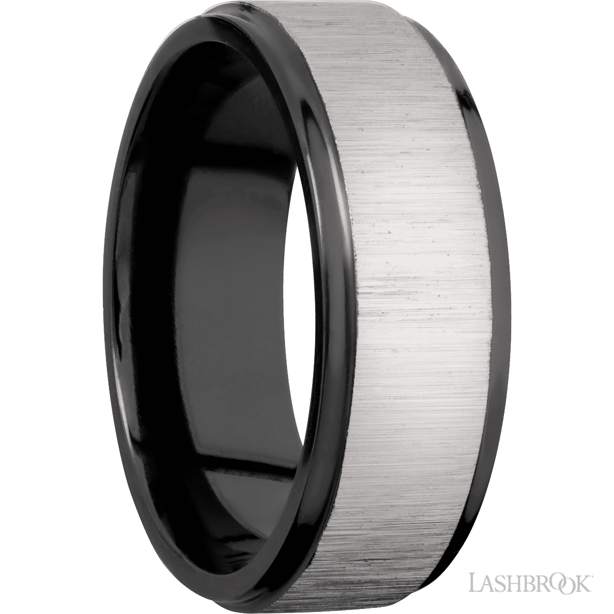 Zirconium with Crosssatinsilver , Polish Finish