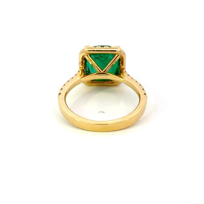 Emerald and Diamond Ring