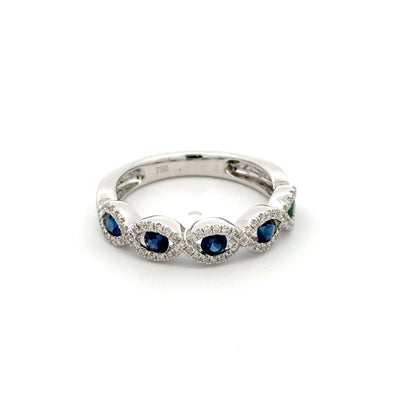 Sapphire and Diamond Band