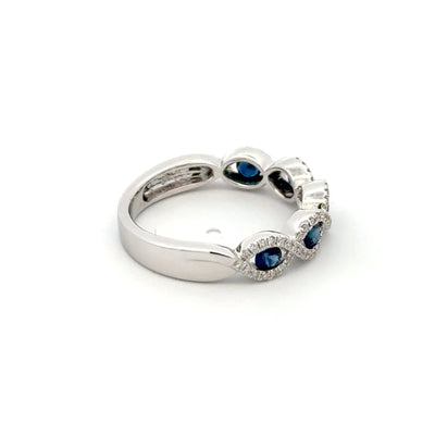 Sapphire and Diamond Band
