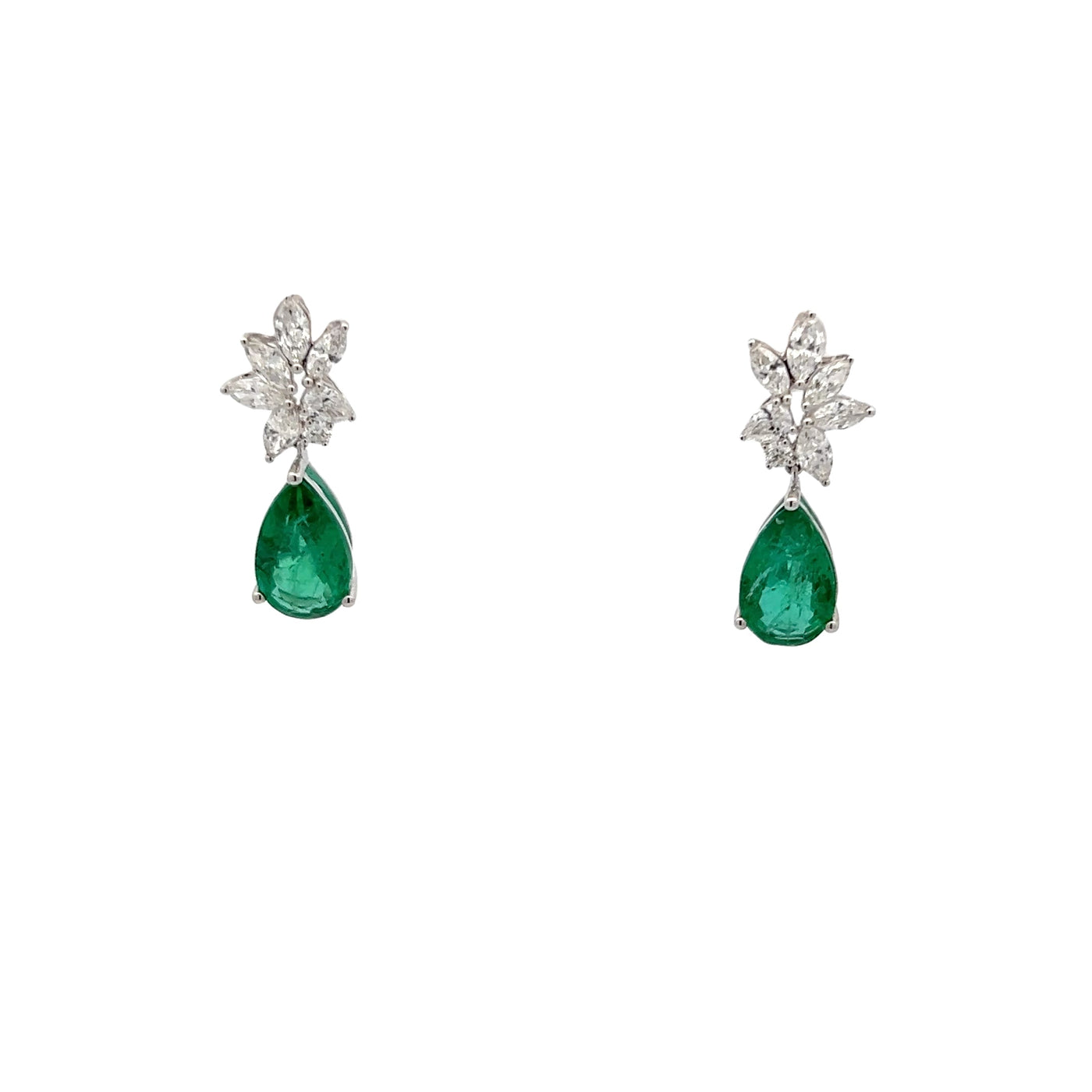 Emerald and Diamond Earring