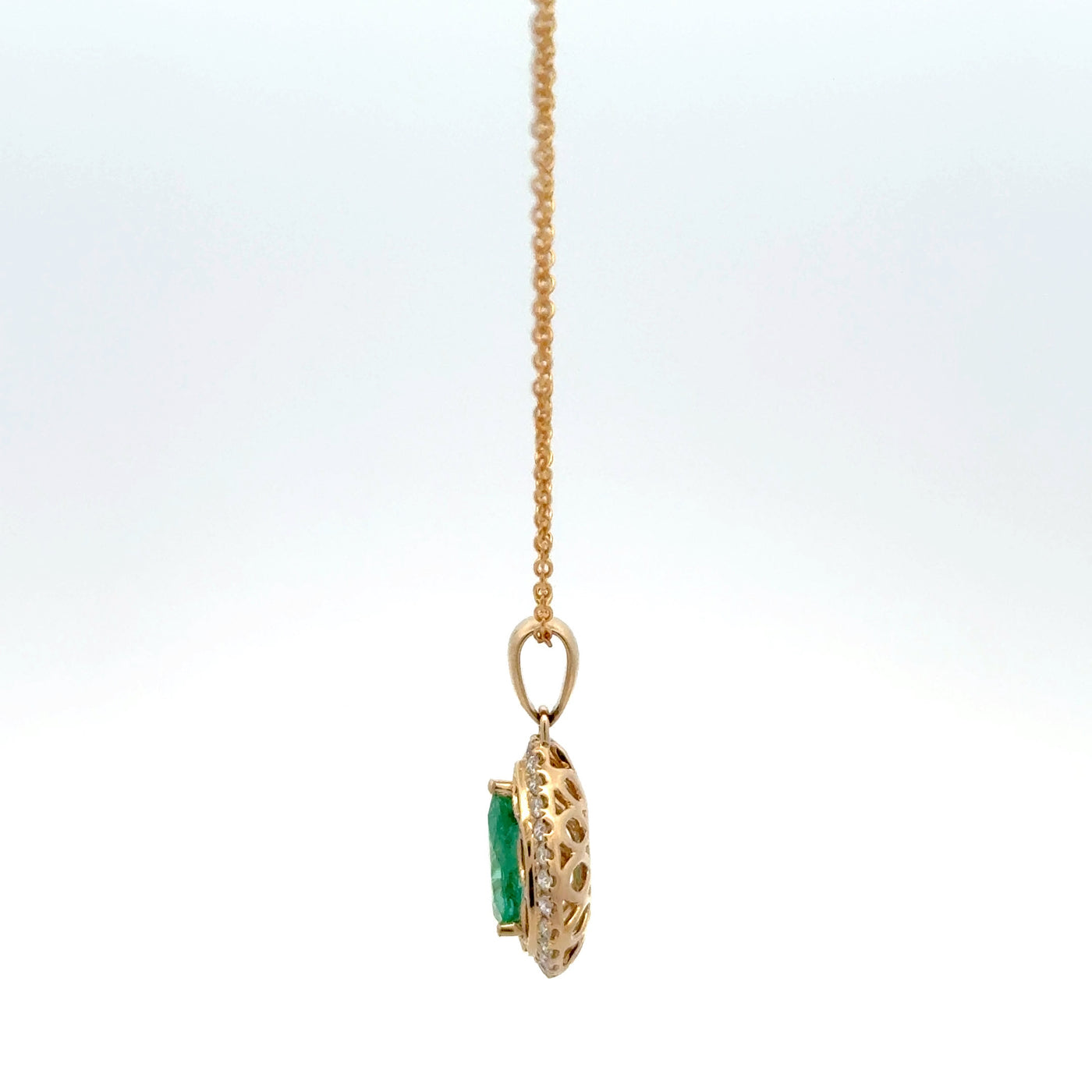Emerald and Diamond Pendant