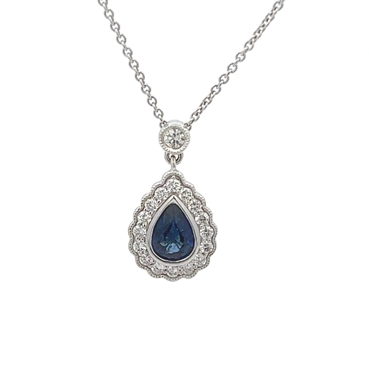 Diamond and Sapphire Pendant