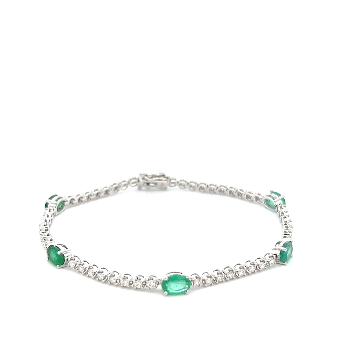 Diamond and Emerald Bracelet