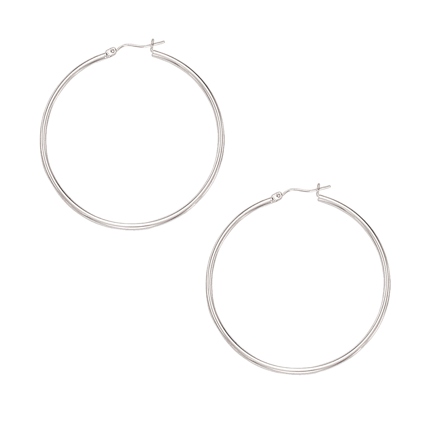 10K Gold 2x50mm Hoop Earring