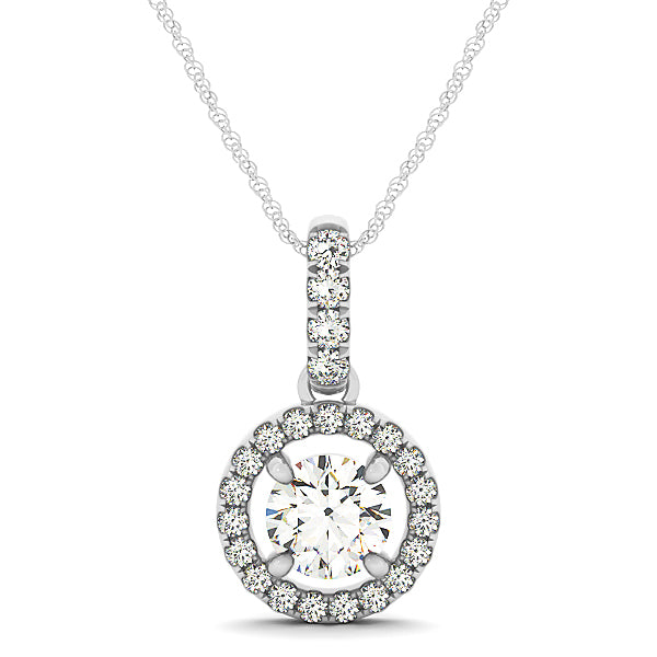 Halo Diamond Pendant