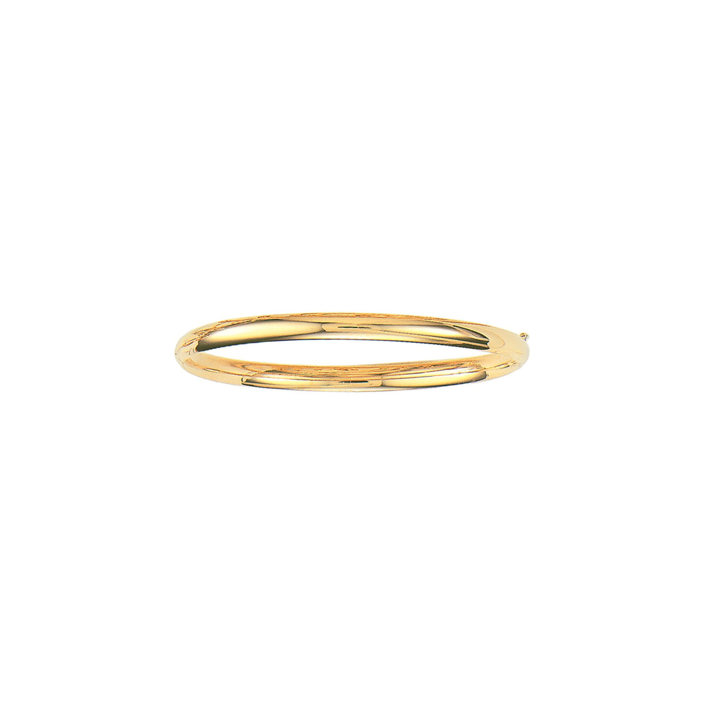 10K Gold Polished Bangle