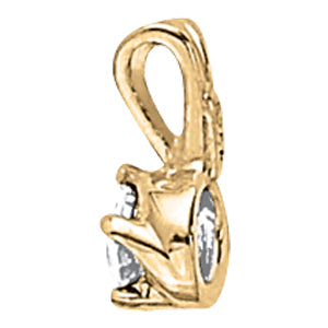0.33 CT Round Diamond Solitaire Pendant