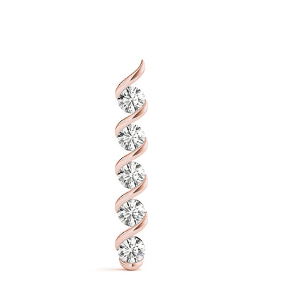 14K Rose Gold 1 CT Diamond Fashion Pendant