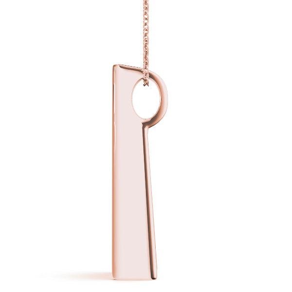14K Rose Gold Diamond Journey Pendant