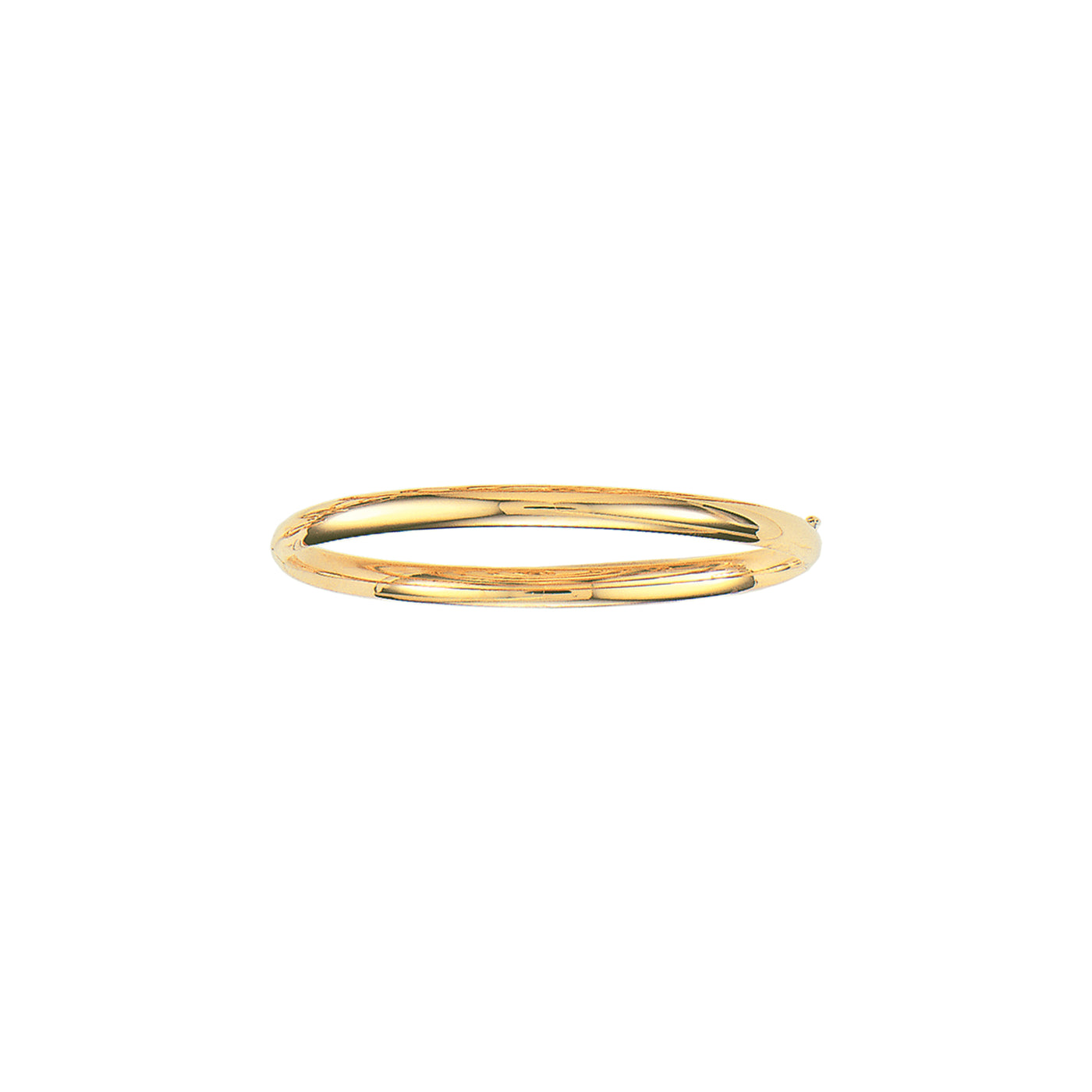 10K Gold Polished Bangle