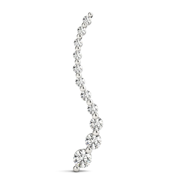 0.50 CT Round Diamond Journey Pendant