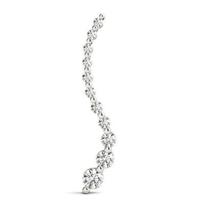 0.50 CT Round Diamond Journey Pendant