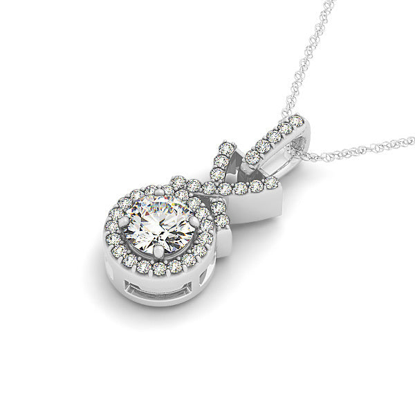 Halo Diamond Pendant