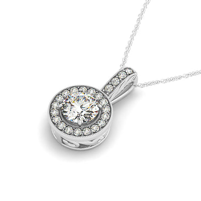 Halo Diamond Pendant