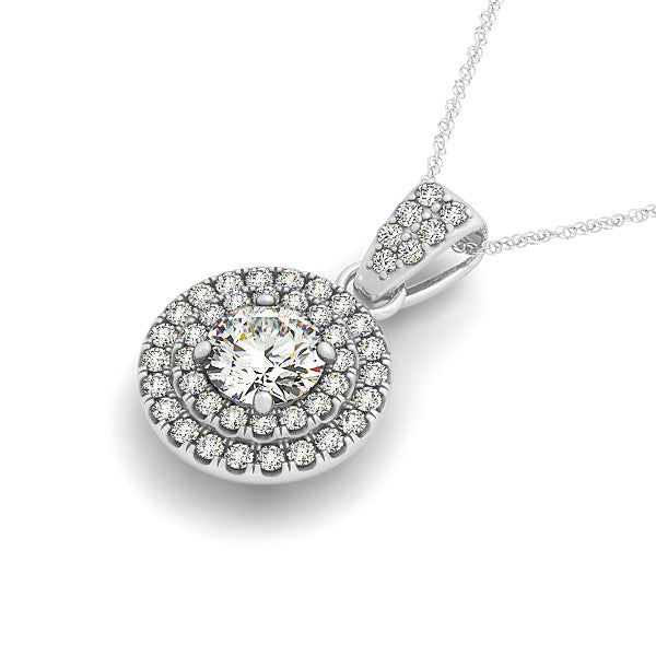 Halo Diamond Pendant