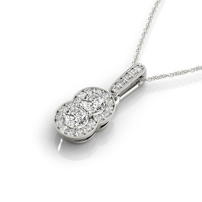 Diamond Multi-Stone Round Pendant