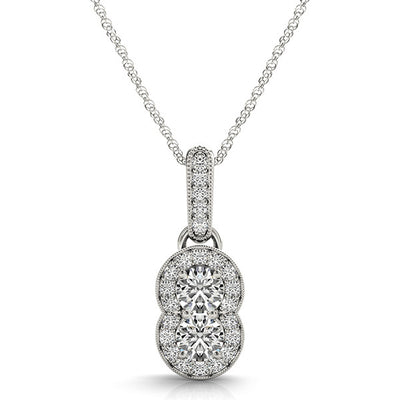 Diamond Multi-Stone Round Pendant