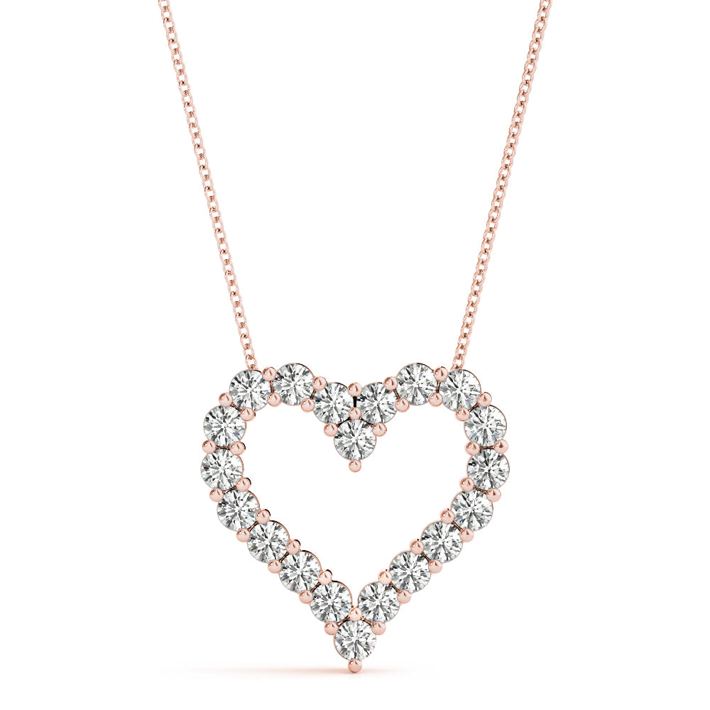 18K Rose Gold Diamond Fashion Pendant