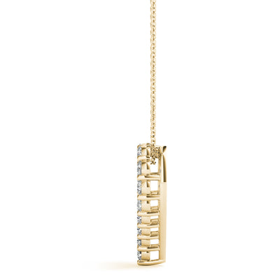 14K Yellow Gold Diamond Fashion Pendant