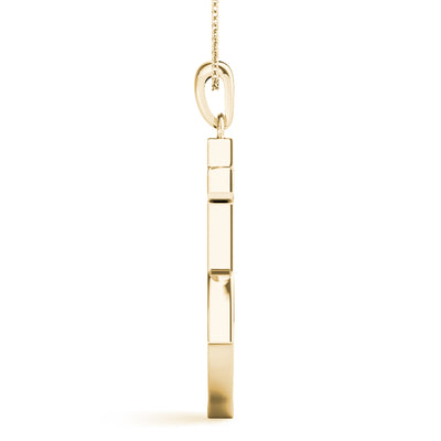 14K Yellow Gold Diamond Fashion Pendant