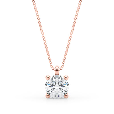 14K Rose Gold 1ct Round Diamond Ring