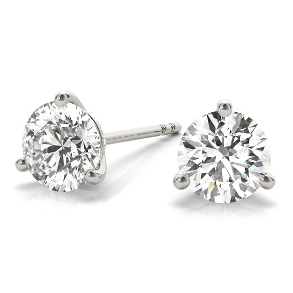 12 Diamond Round Stud Earring Set