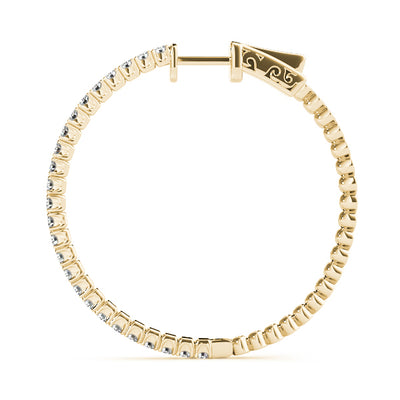 14K Yellow Gold Round Diamond Fashion Ring