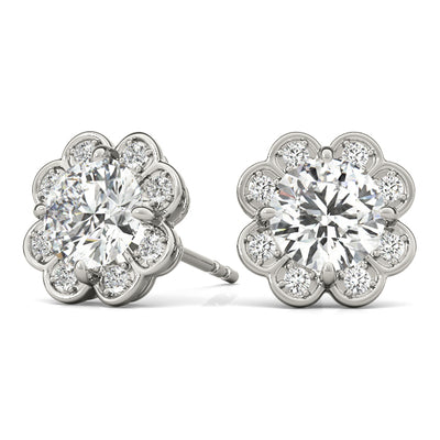 Halo Diamond Earring