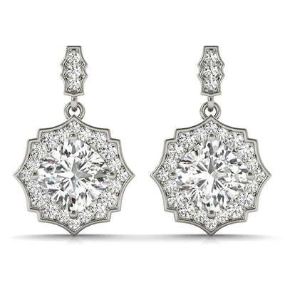 Halo Diamond Earring