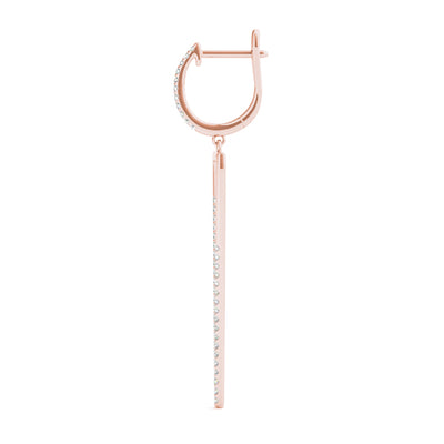 Rose Gold 1/3 CT Diamond Fashion Stud Earrings