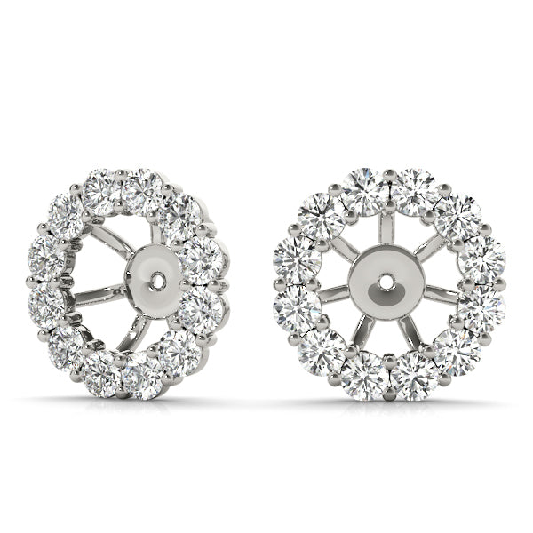 Multi-Diamond Round Stud Earrings