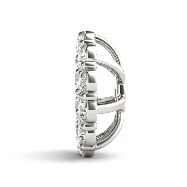 Multi-Diamond Round Stud Earrings