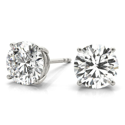 0.375ct Round Diamond Single Stud Earring