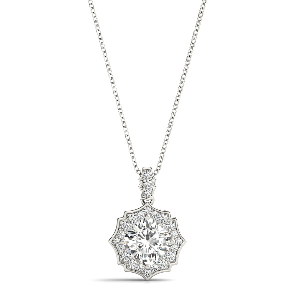 Halo Diamond Pendant