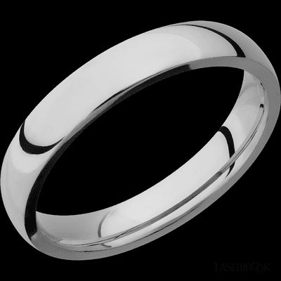 4 mm wide Domed Titanium band.