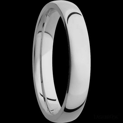 4 mm wide Domed Titanium band.
