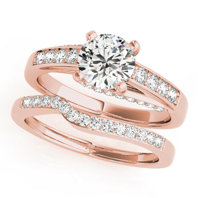 14K Rose Gold 1.33ctw Round Diamond Engagement Ring
